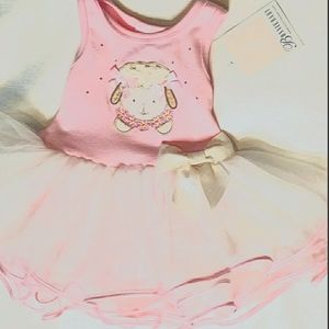 Bonnie baby Brand new pink lamb tulle dress